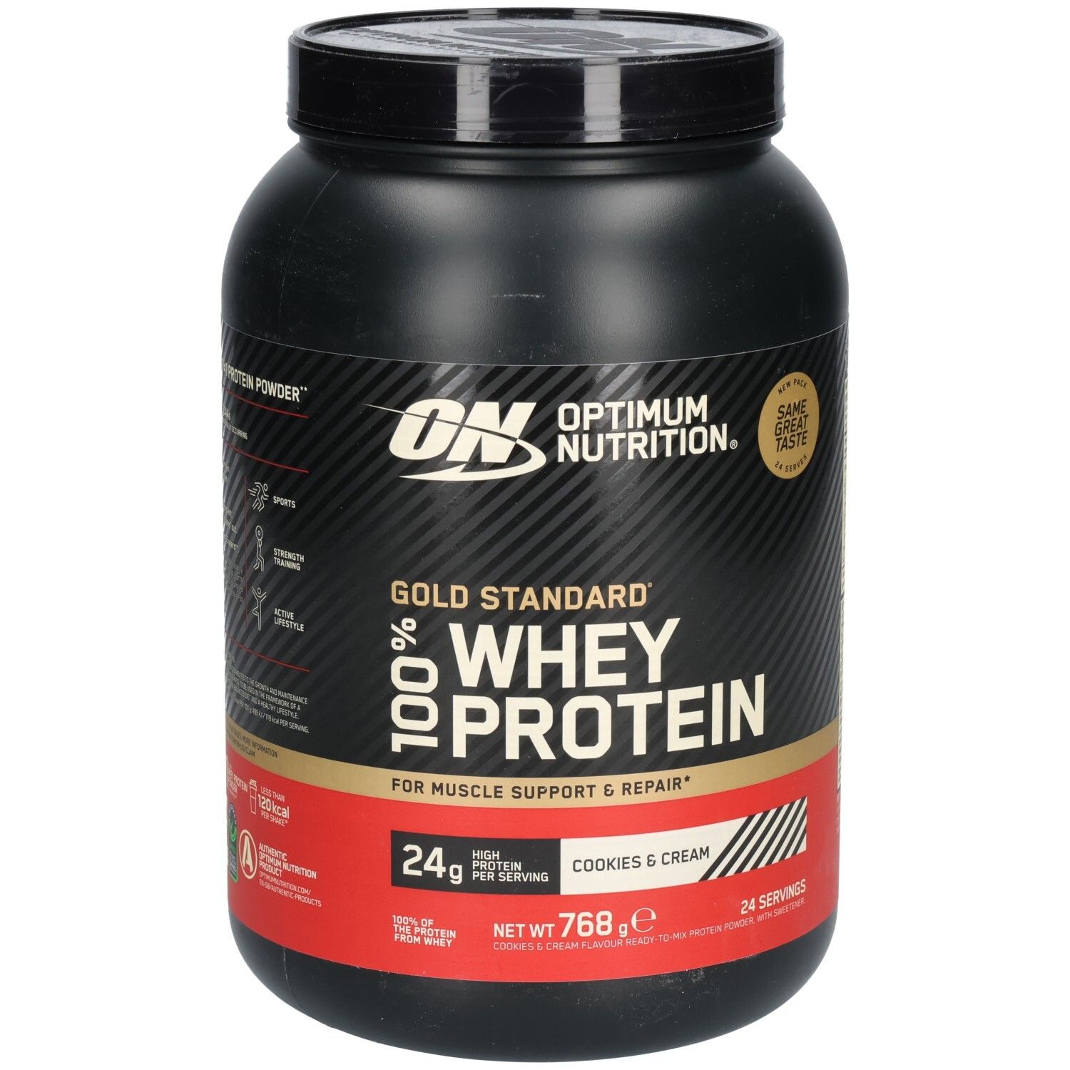 Optimum Nutrition 100% Whey Gold Standard Cookies & Cream 768 g Pulver