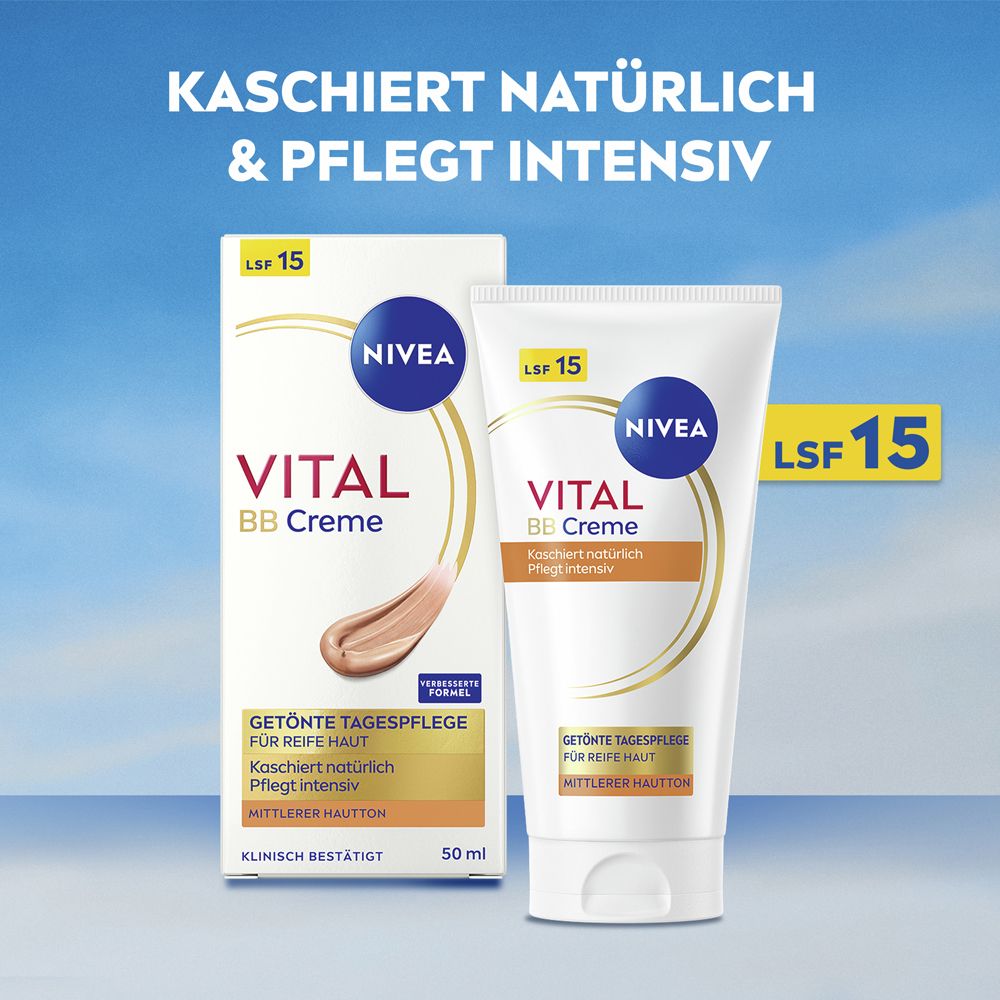 NIVEA VITAL Getönte Tagespflege - Jetzt 5€ Rabatt mit dem Code nivea5*