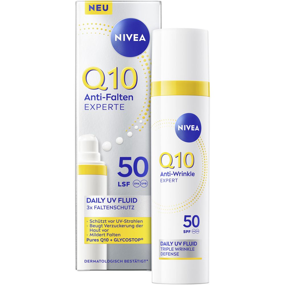 Nivea Q10 Anti-Falten Experte Daily UV-Fluid LSF 50