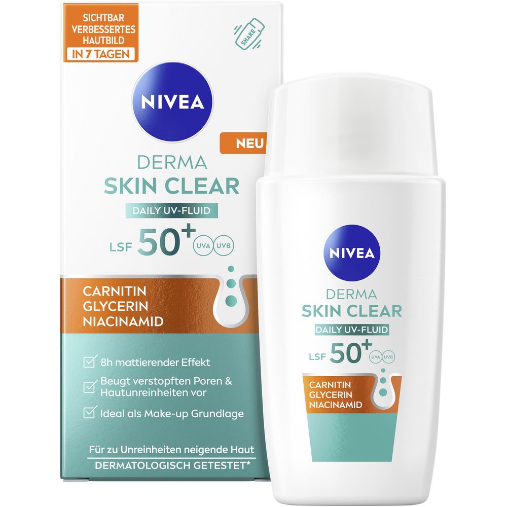 Nivea Derma Skin Clear Daily UV Fluid LSF 50