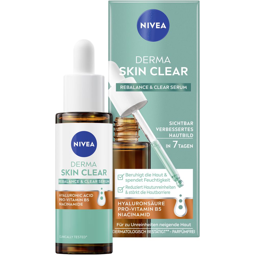 Nivea Derma Skin Clear Rebalance & Clear Serum
