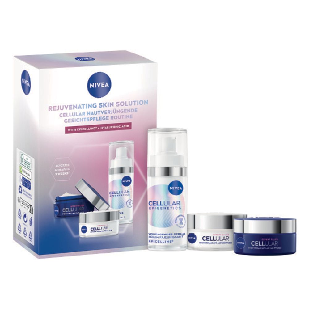 Nivea Cellular Hautverjüngende Gesichtspflege Routine 3er 130 ml