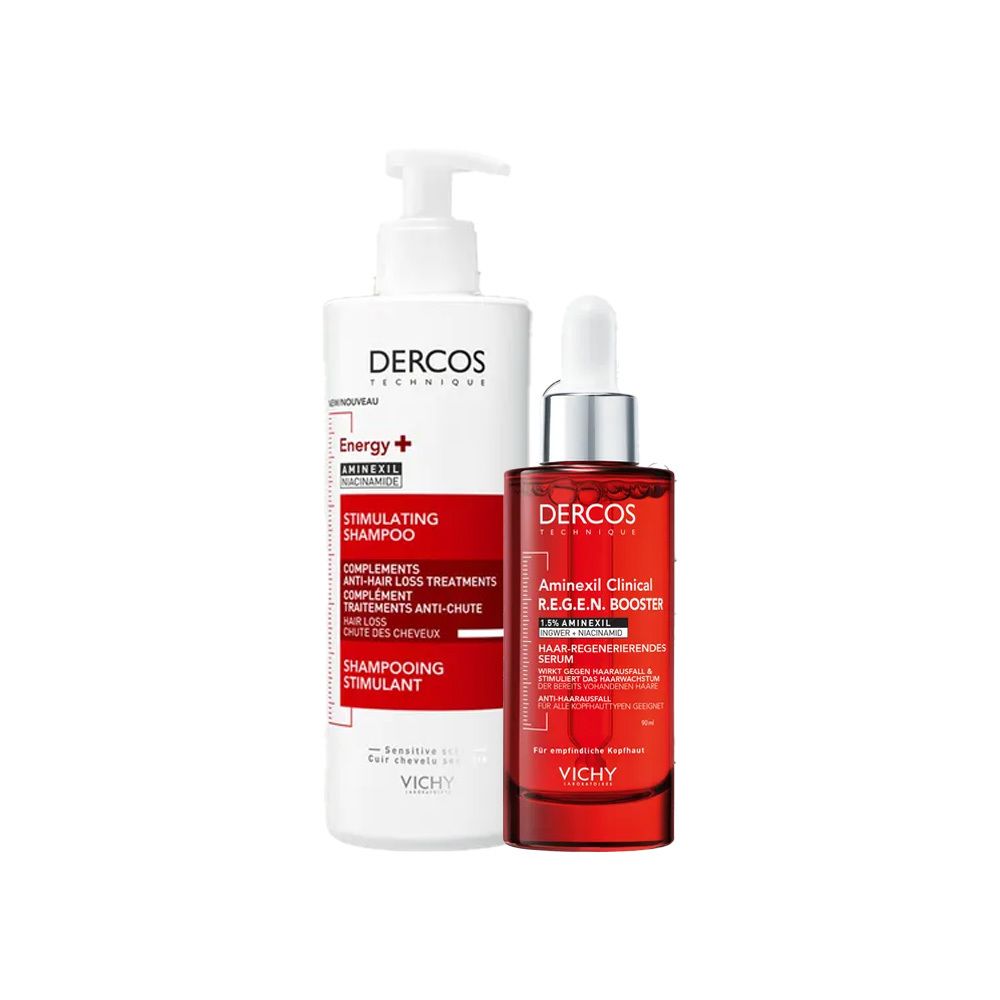 Vichy Dercos Aminexil Clinical R.e.g.e.n. Booster Serum + Vital-Shampoo mit A 1 St Kombipackung