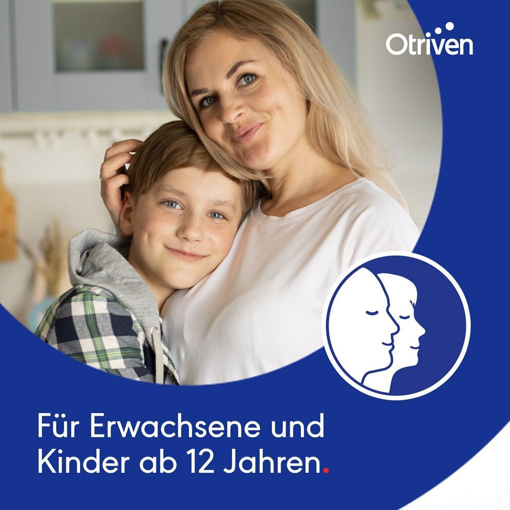 Mutter und Kind umarmen sich. Blaue Grafik. Text: Für Erwachsene und Kinder ab 12 Jahren.