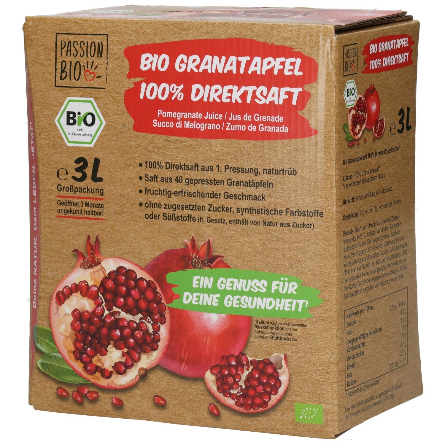 Granatapfelsaft 3l BiB Bio 3 l Saft