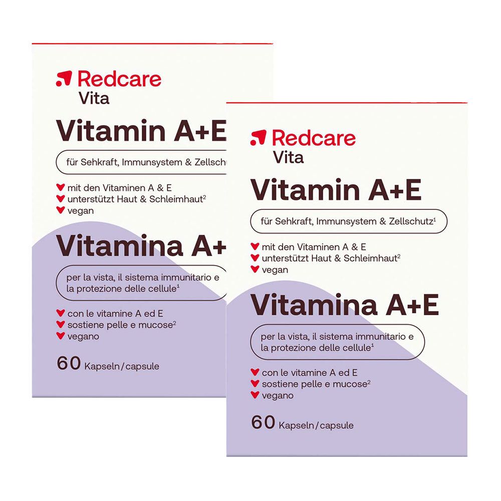 Redcare Vita Vitamin A + E x2 2x60 St Kapseln