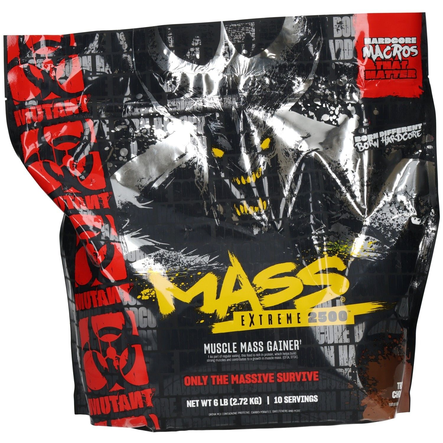 Mutant Mass Extreme 2500 (6lbs) Triple Chocolate 2720 g Pulver