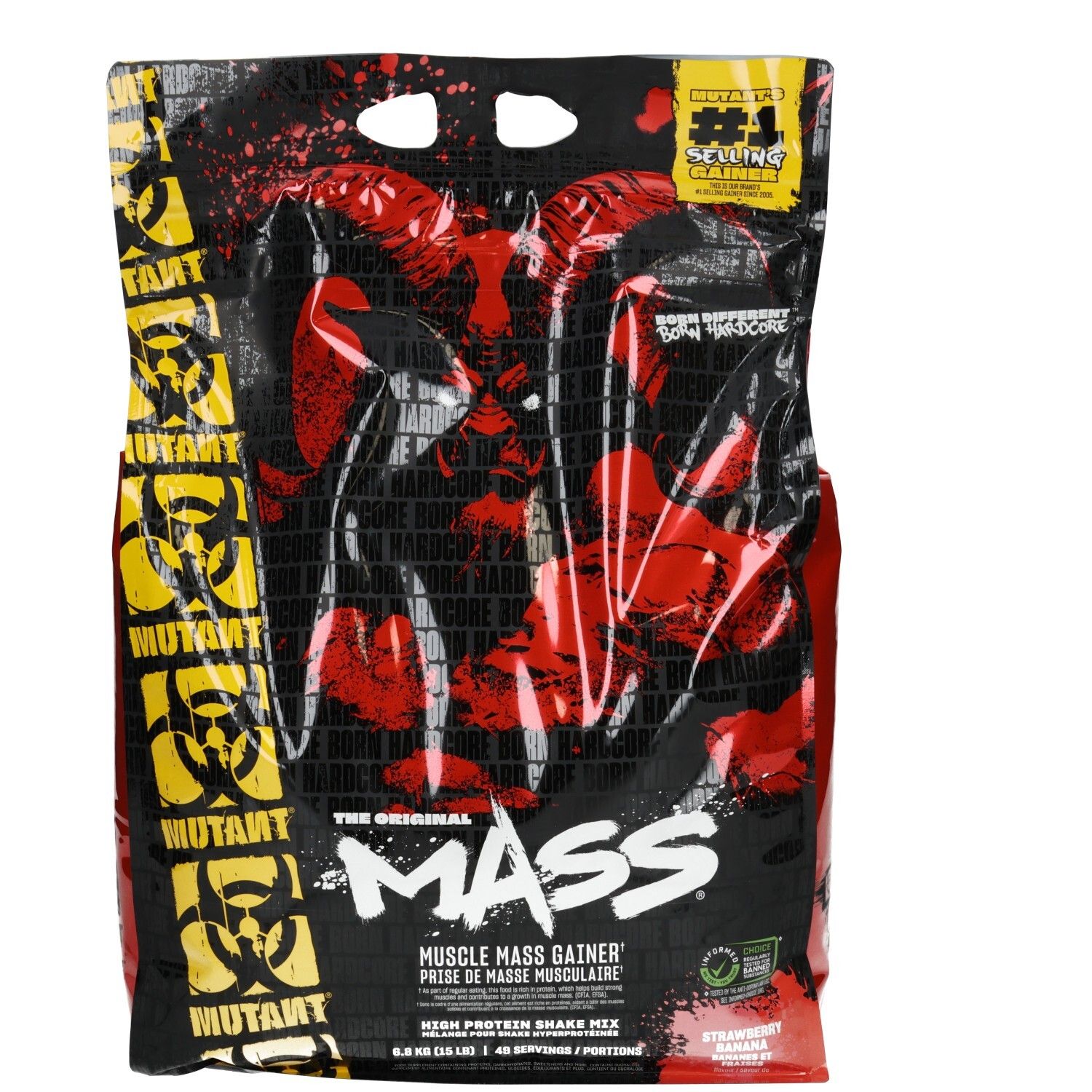 Mutant Mass (6800g) Strawberry Banana 6800 g Pulver