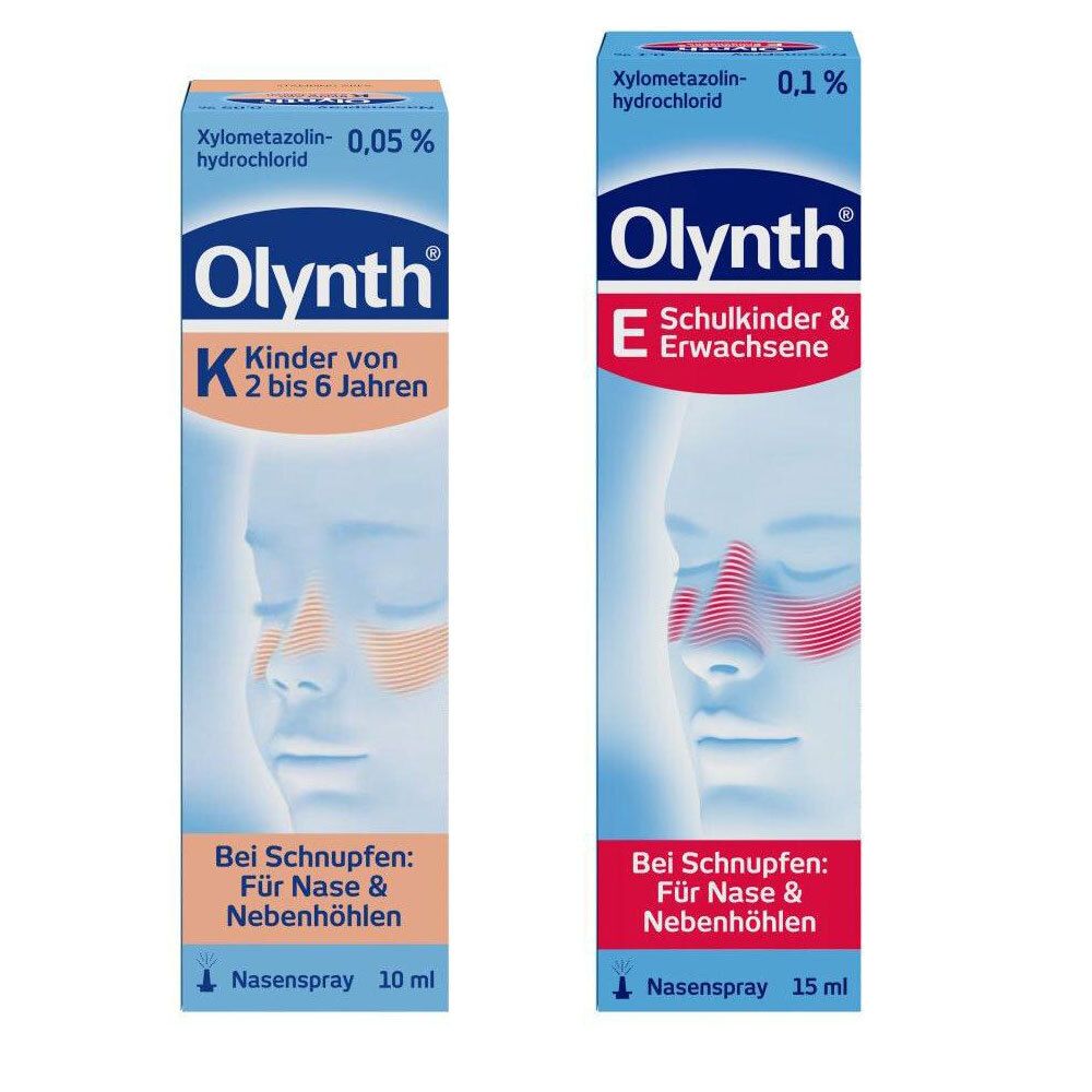 Olynth 0,05% für Kinder Nasendosierspray + 0,1% Erwachsene 15+10 ml