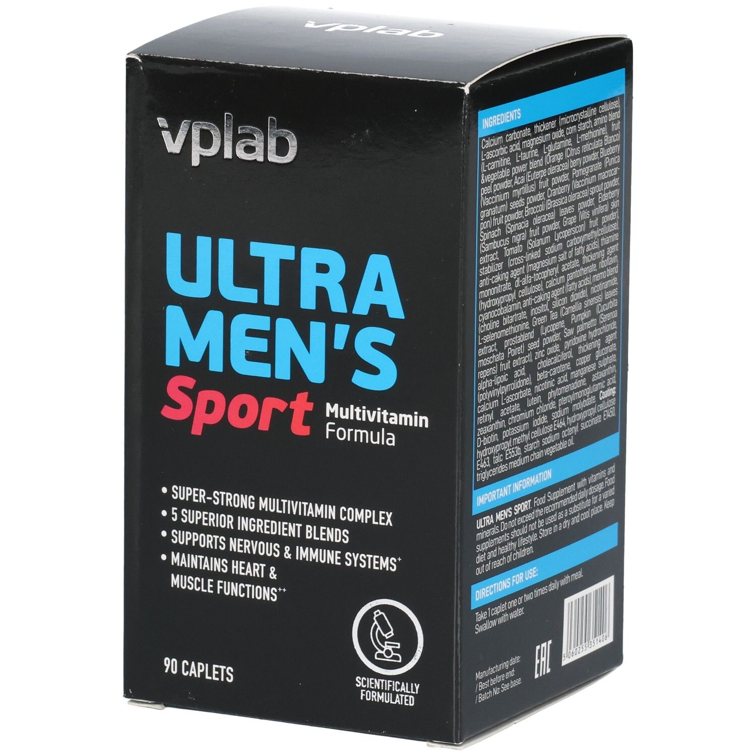 Vplab Ultra Men's Sport Multivitamin Formula 90 caplets St Kapseln