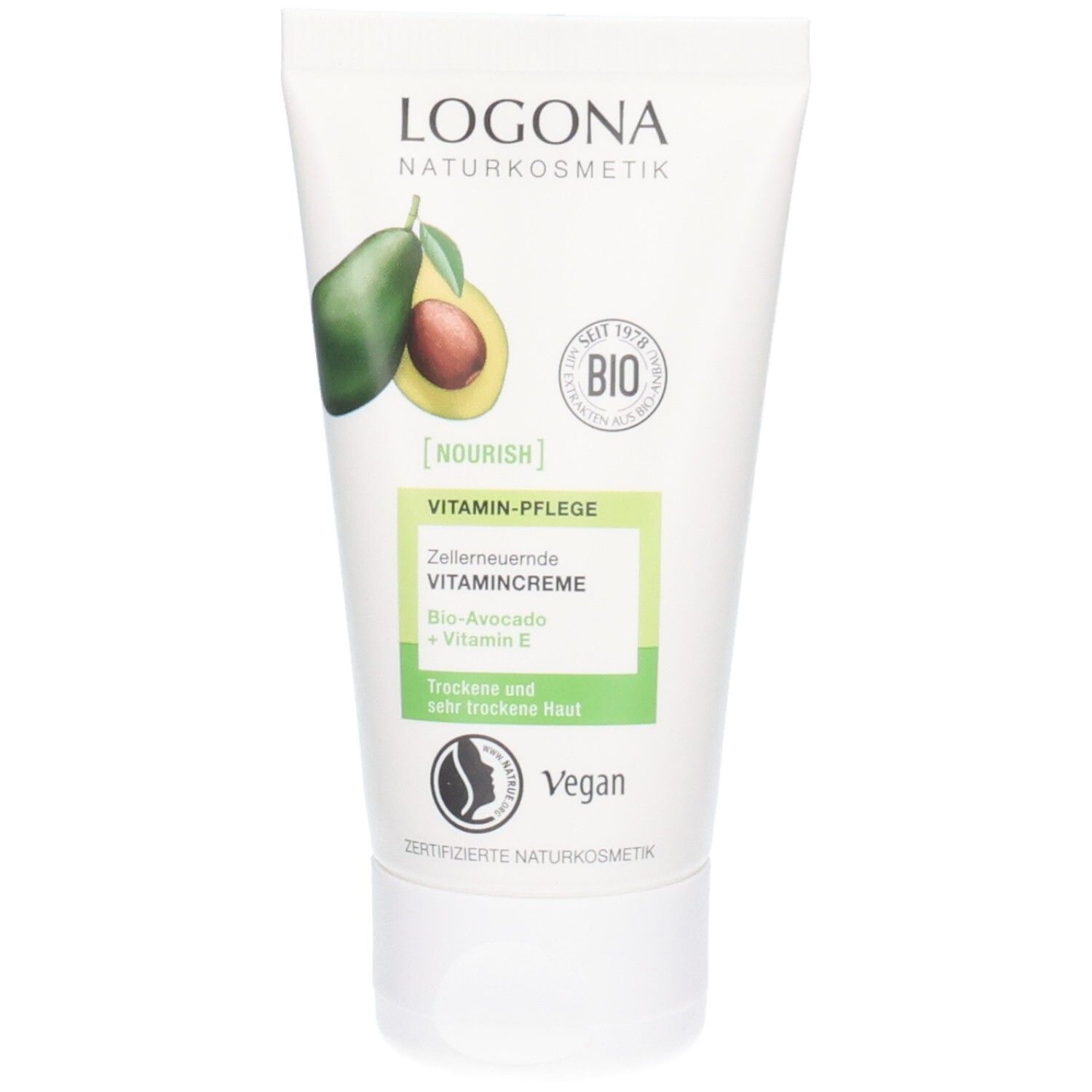 Nourish Zellerneuernde Vitamincreme Bio-Avocado & Vitamin E 50 ml Creme