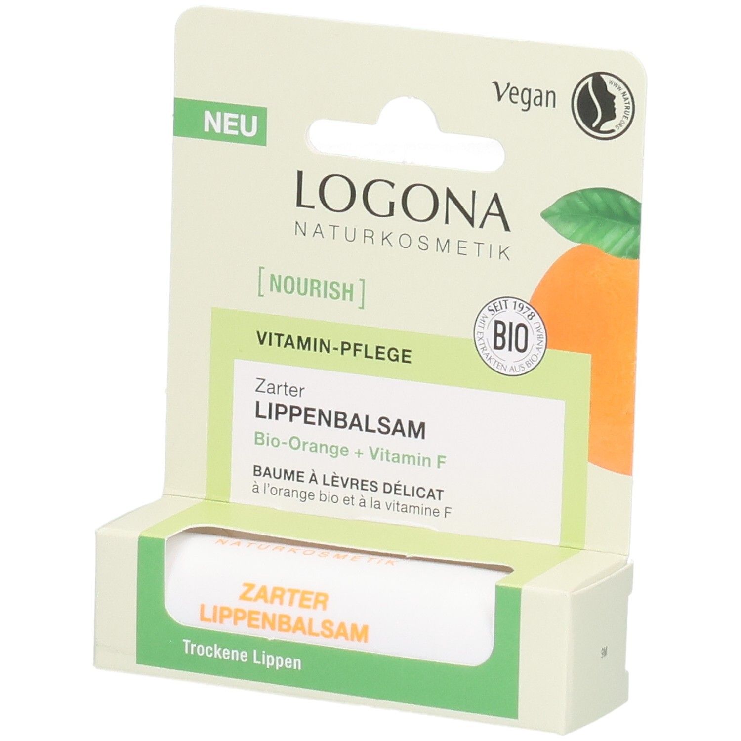 Nourish Zarter Lippenbalsam Bio-Orange + Vitamin F 4,6 g Balsam