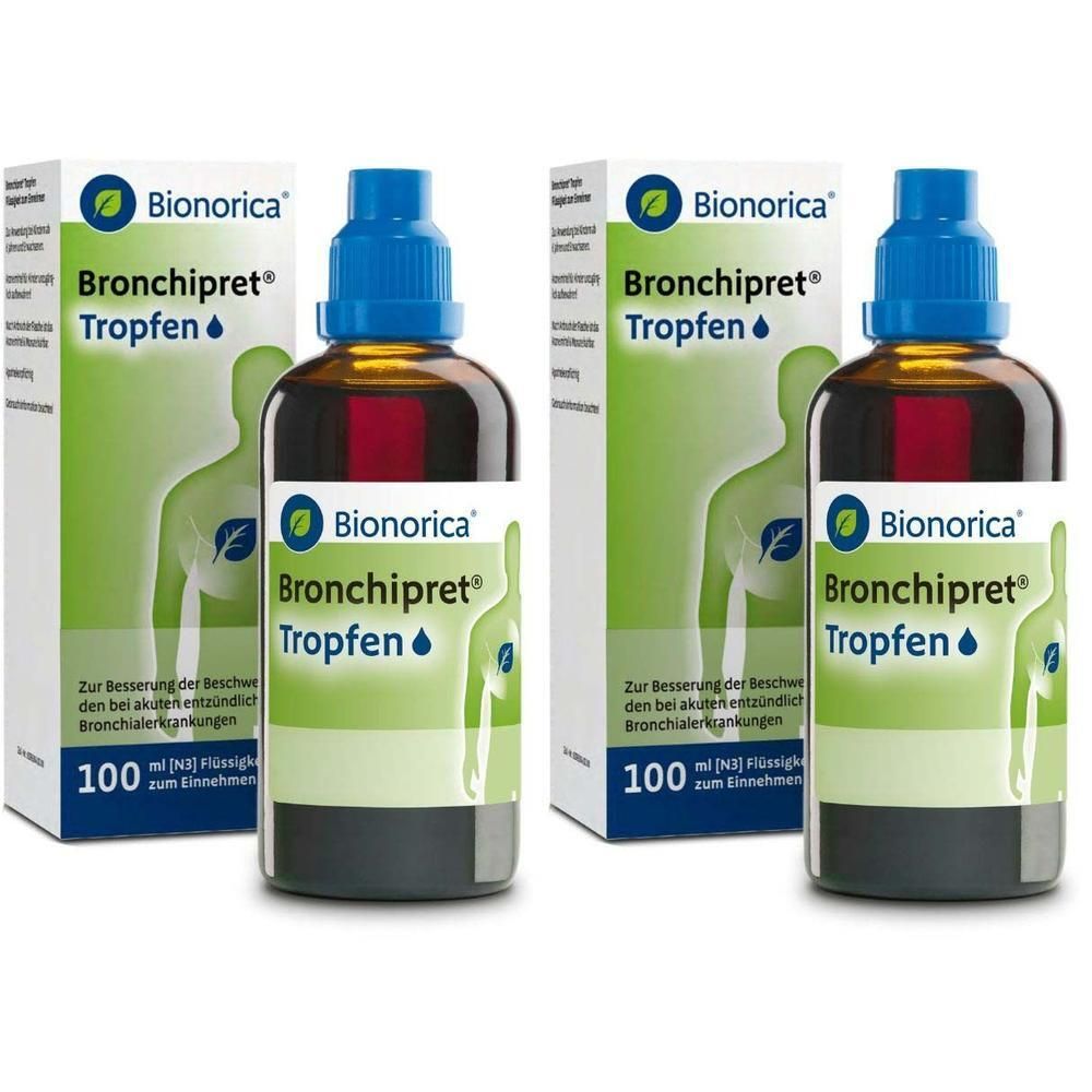 Bronchipret Tropfen x2 2x100 ml Flüssigkeit zum Einnehmen