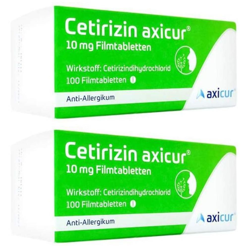 Cetirizin Axicur 10Mg x2 2x100 St Filmtabletten