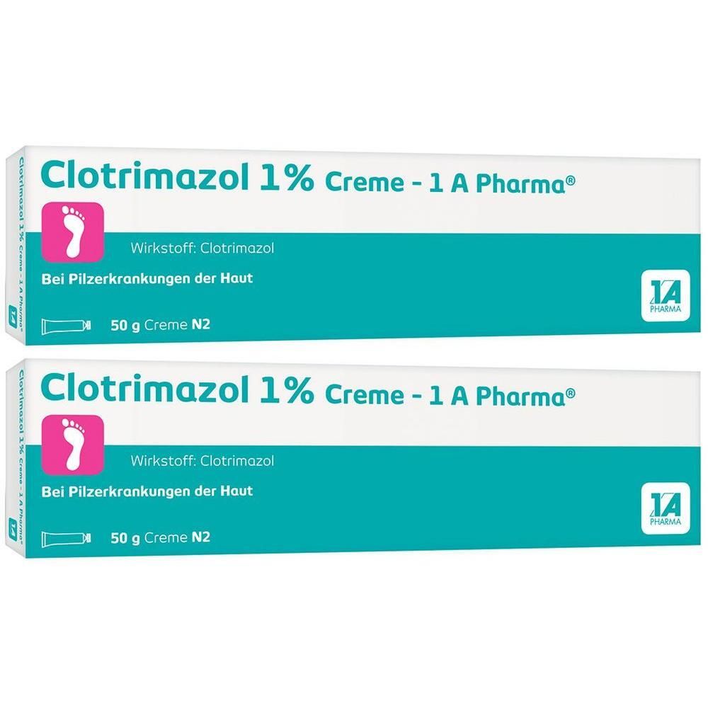 Clotrimazol 1% CRE 1A Phar x2 2x50 g Creme
