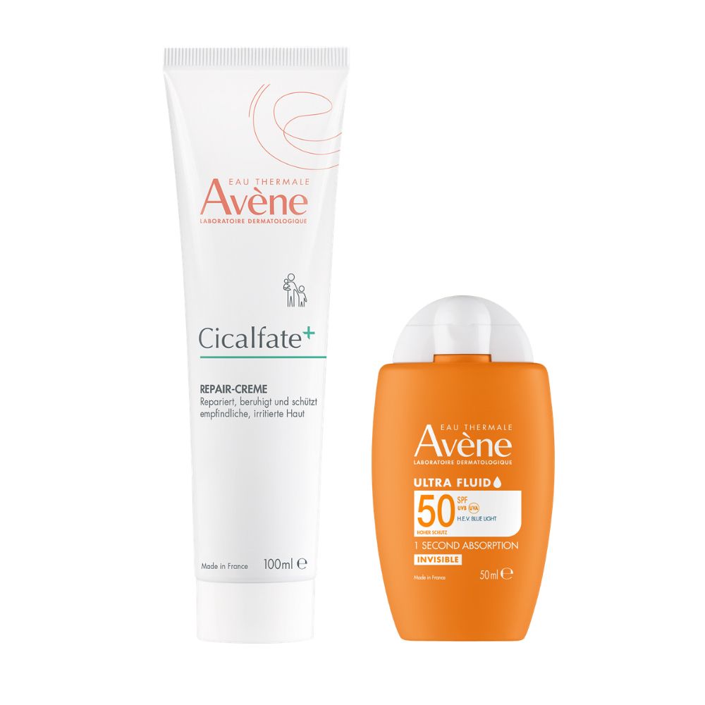 Avène Cicalfate+ Repair-Creme + Ultra Fluid Invisible LSF 50 Set 1 St