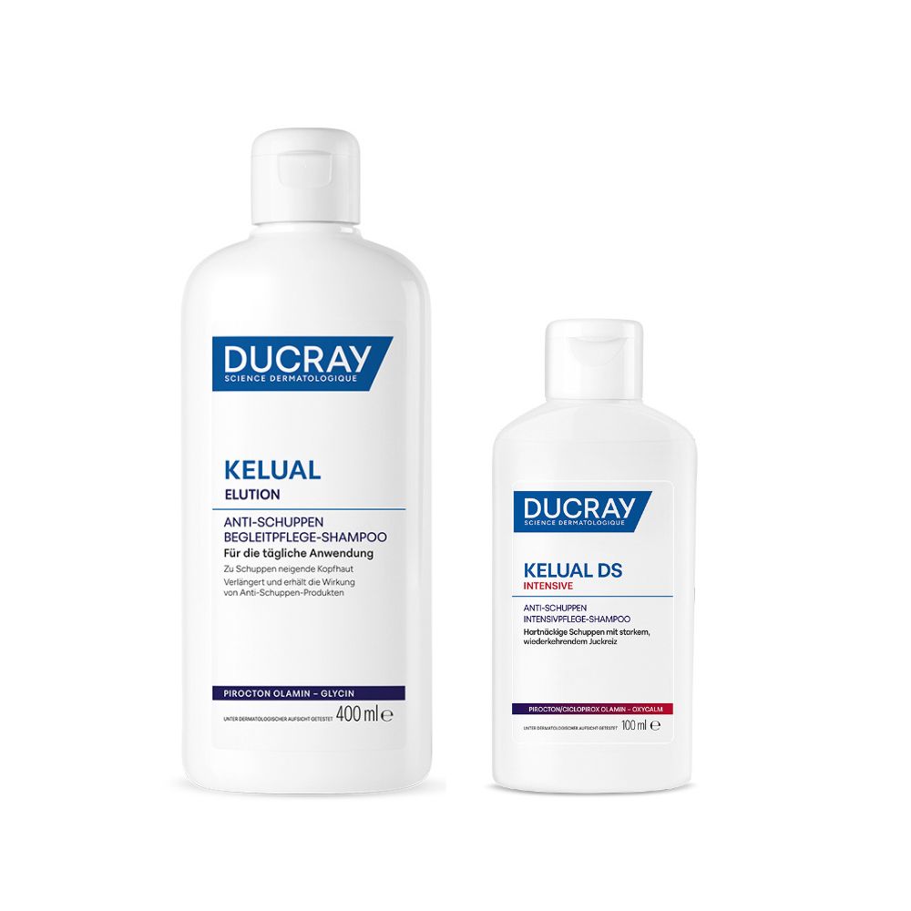 Ducray Kelual DS Intensive Anti-Schuppen Intensivpflege-Shampoo + Elution An 400+100 ml Shampoo