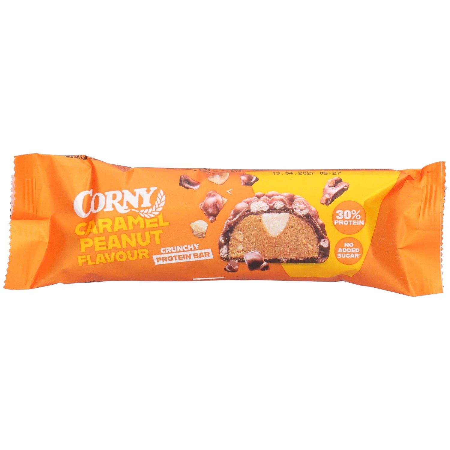 Corny Crunchy Protein Peanut Caramel 45 g Riegel