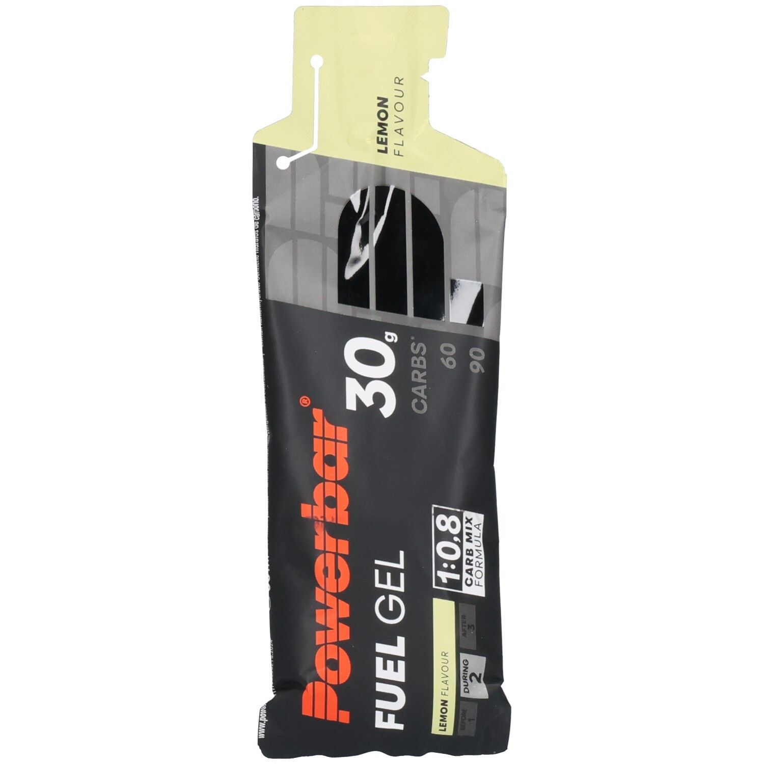 Powerbar Fuel Gel 30g, Lemon Geschmack. Kohlenhydratgel für Sportler.