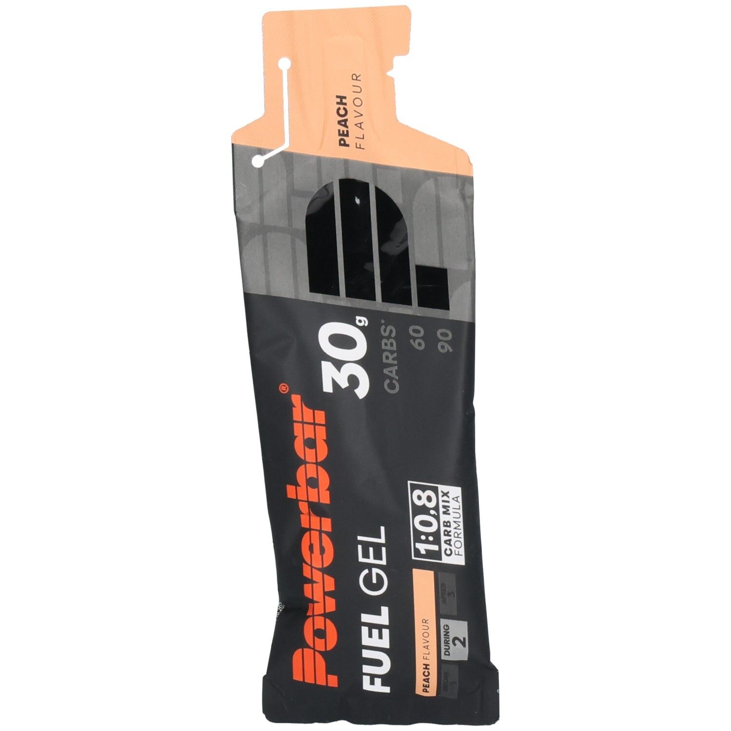 POWERBAR Kohlenhydratgel Fuel 30 Gel Black Line Peach Kohlenhydrate