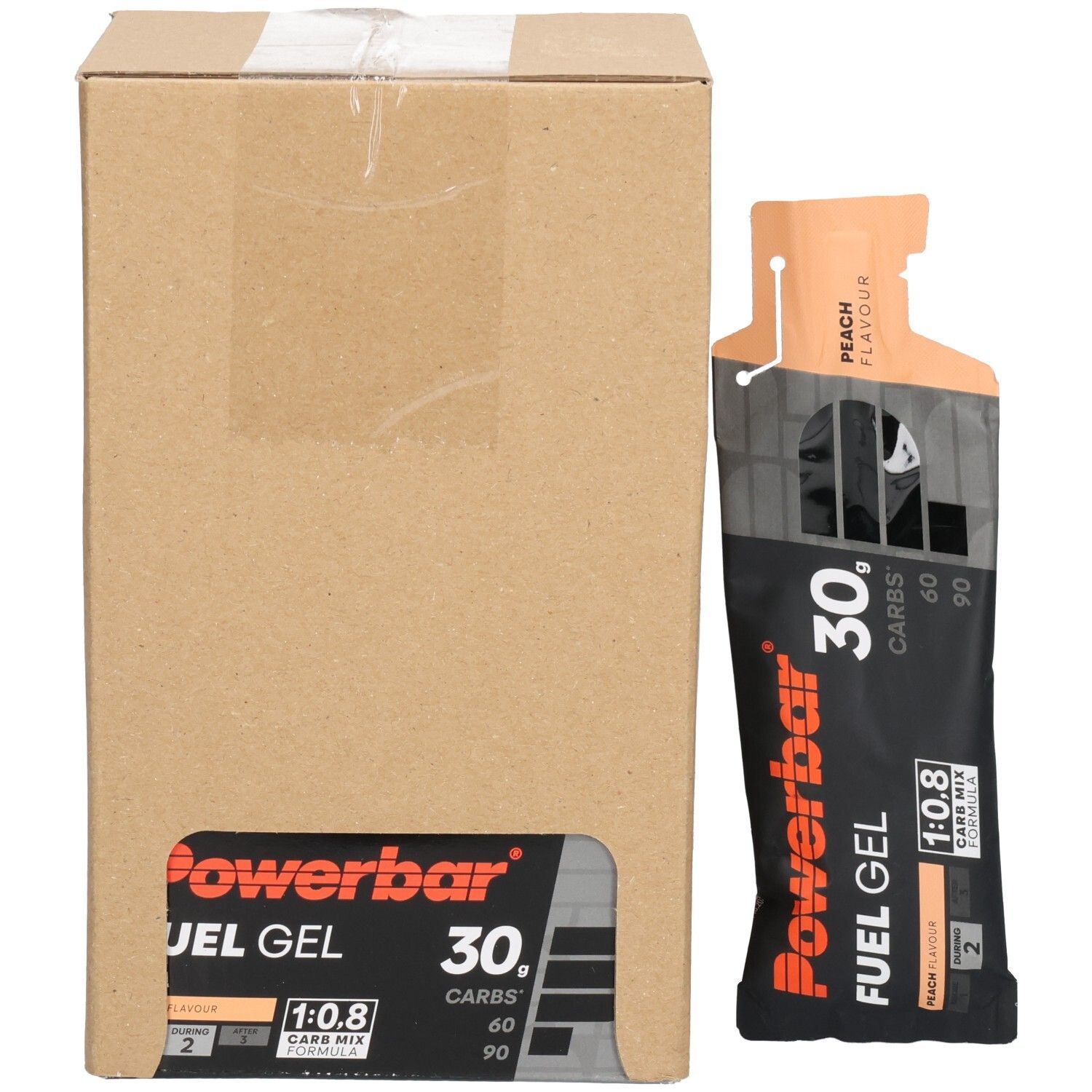 POWERBAR Kohlenhydratgel Fuel 30 Gel Black Line Peach Kohlenhydrate
