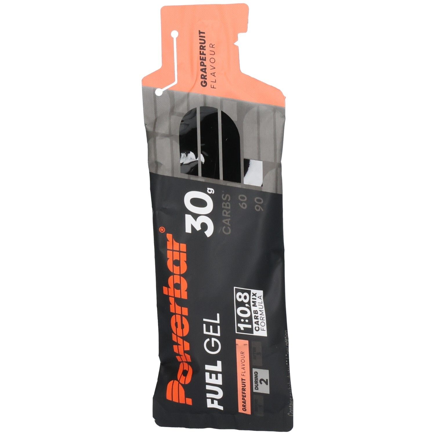 Powerbar Kohlenhydratgel Fuel 30 Gel Black Line Grapefruit Kohlenhydrate