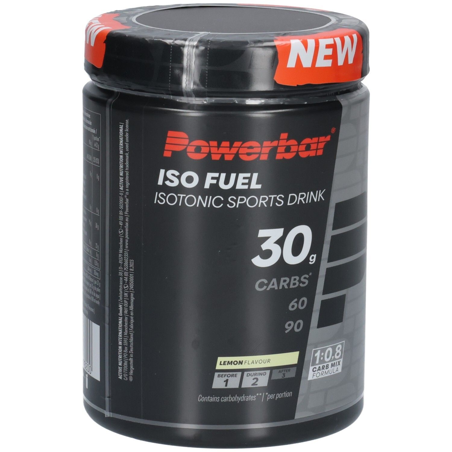 Iso Fuel Isotonic Sports Drink 30 Zitrone 608g Powebar