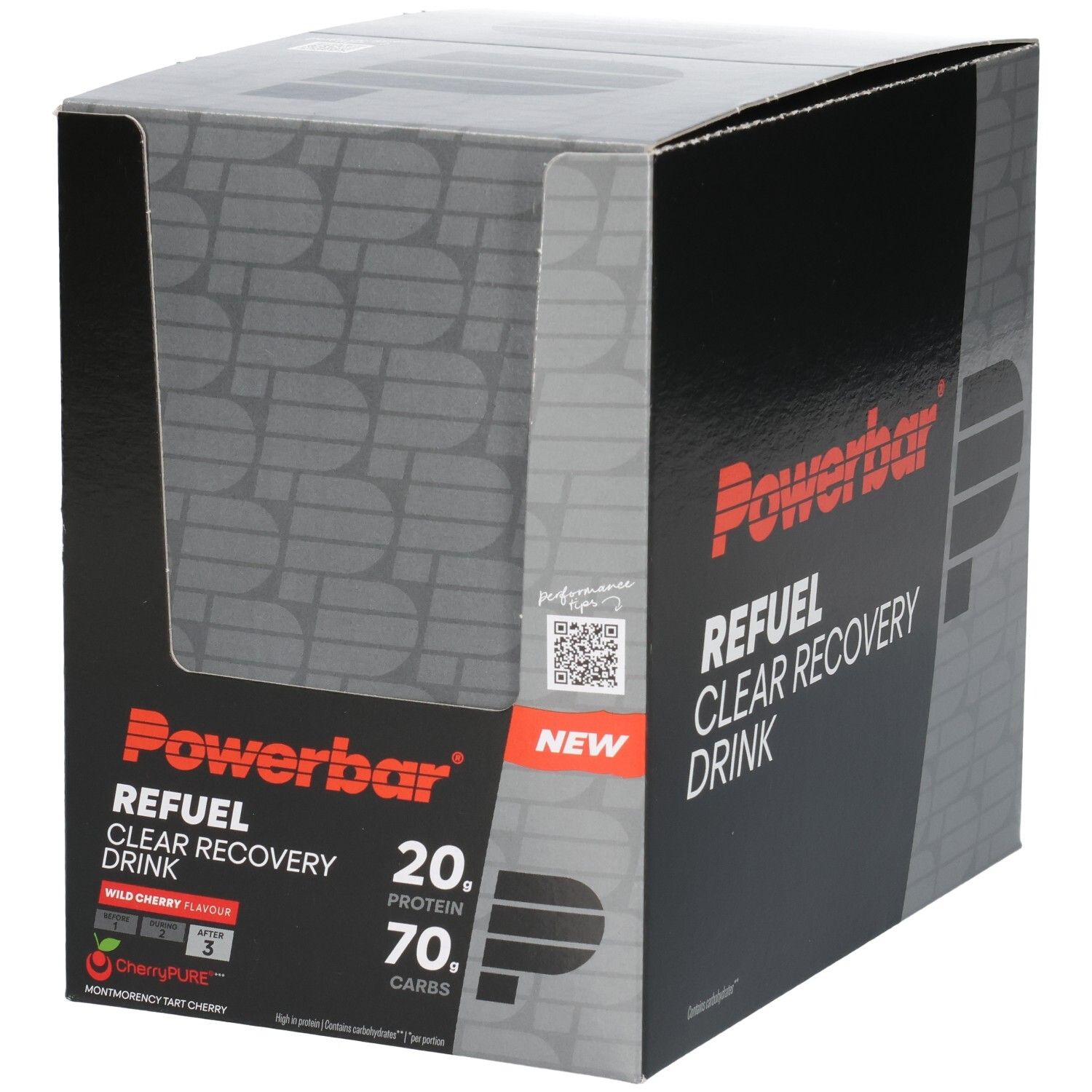Powerbar Clear Recovery Drink Black Line Wild Cherry Regeneration Refuel