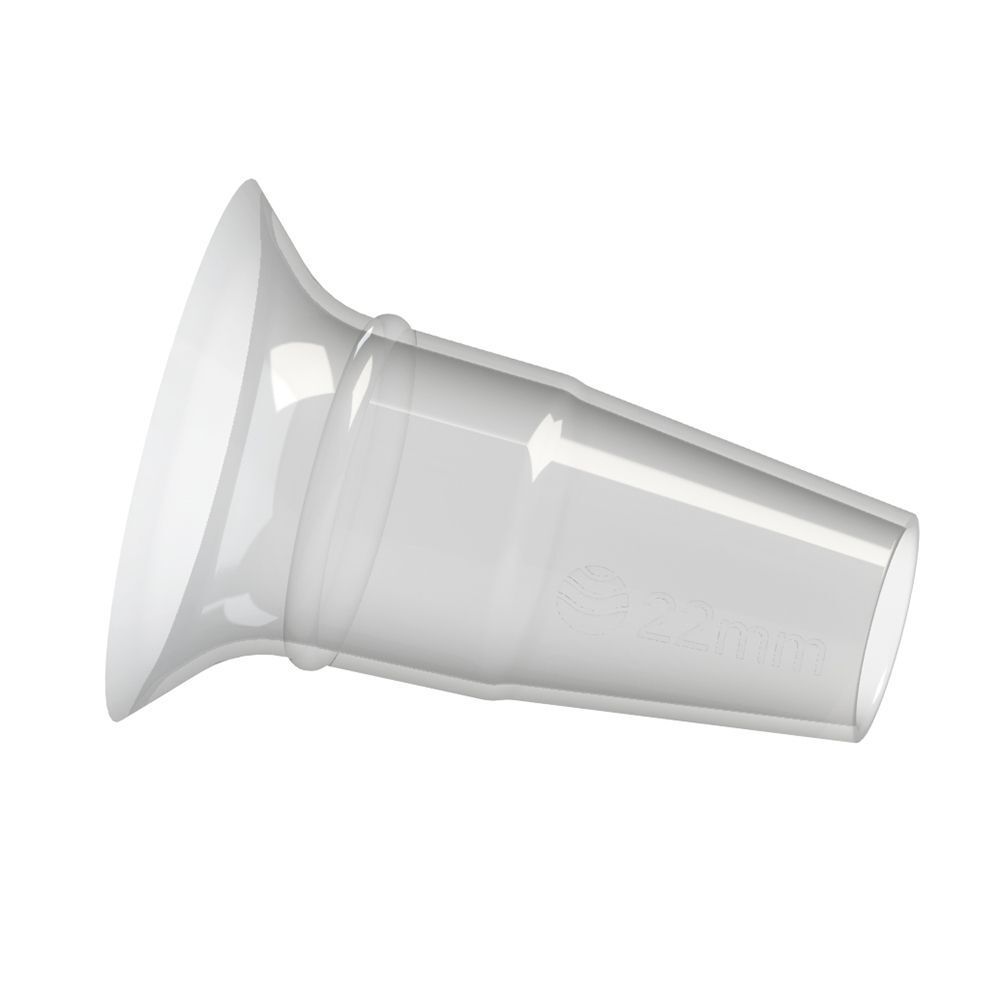 Transparenter Brustglockeneinsatz. Konische Form. Ardo Logo am Rand.