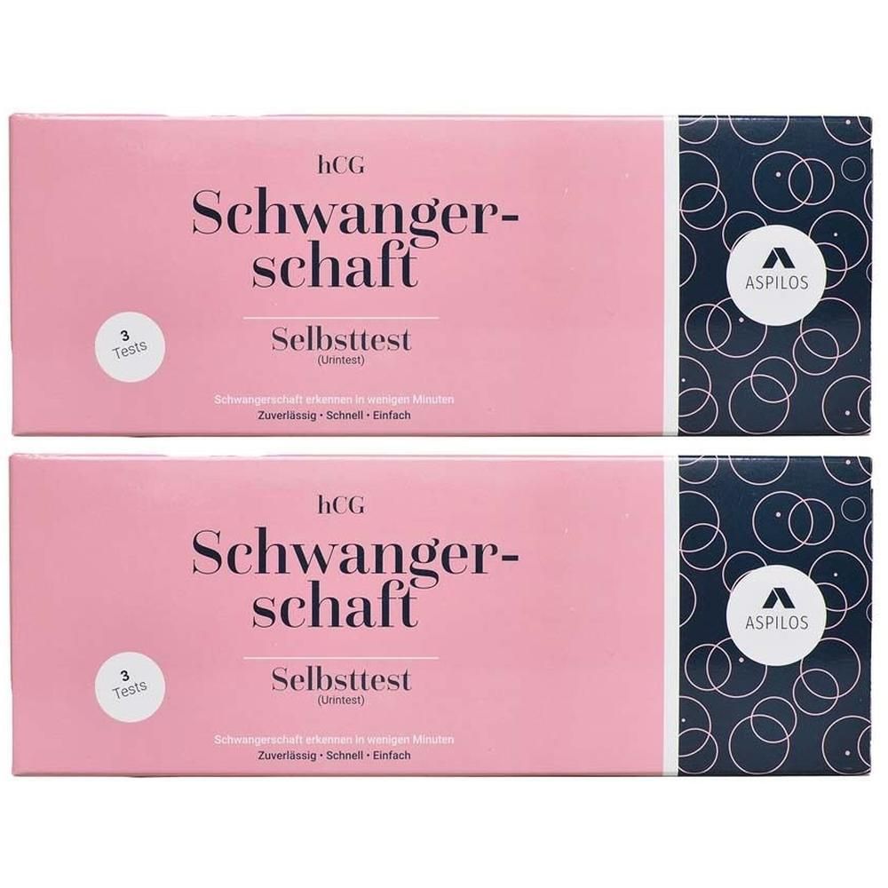 Aspilos Selbsttest Schwangerschaft hCG Urin 2x 2x3 St Test