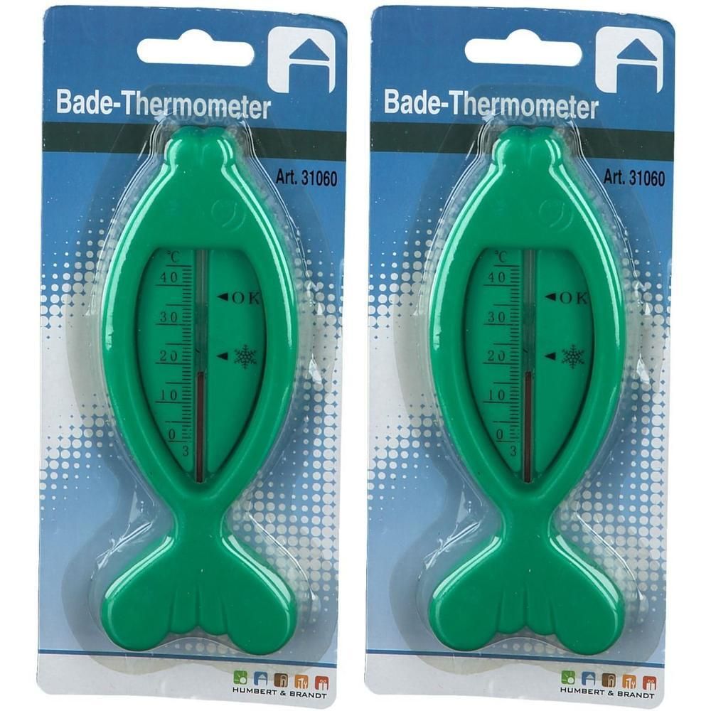 Badethermometer Fischform 2x 2x1 St