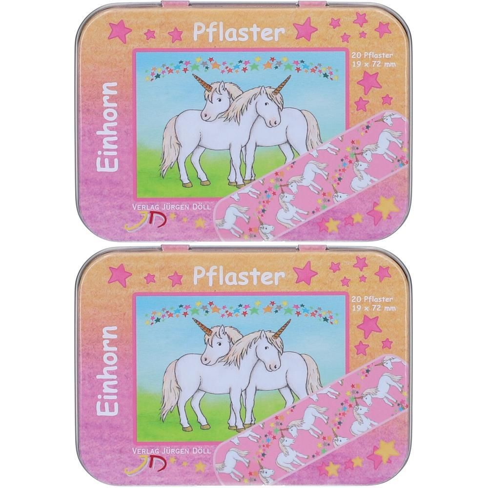 Kinderpflaster Einhorn Dose 2x 2x20 St Pflaster