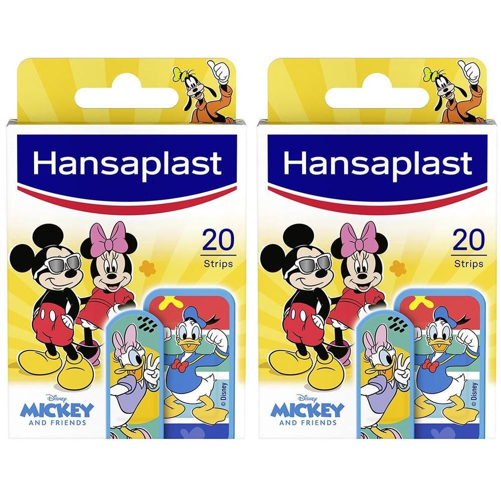 Hansaplast Kinder Pflasterstrips Mickey & Friends 2x 2x20 St Pflaster