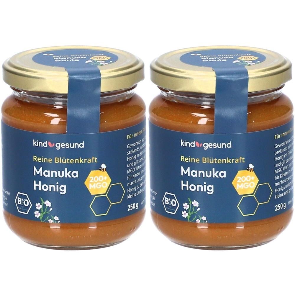 Kindgesund Bio Manuka Honig Kinder 200 MGO Sirup 2x 2x250 g