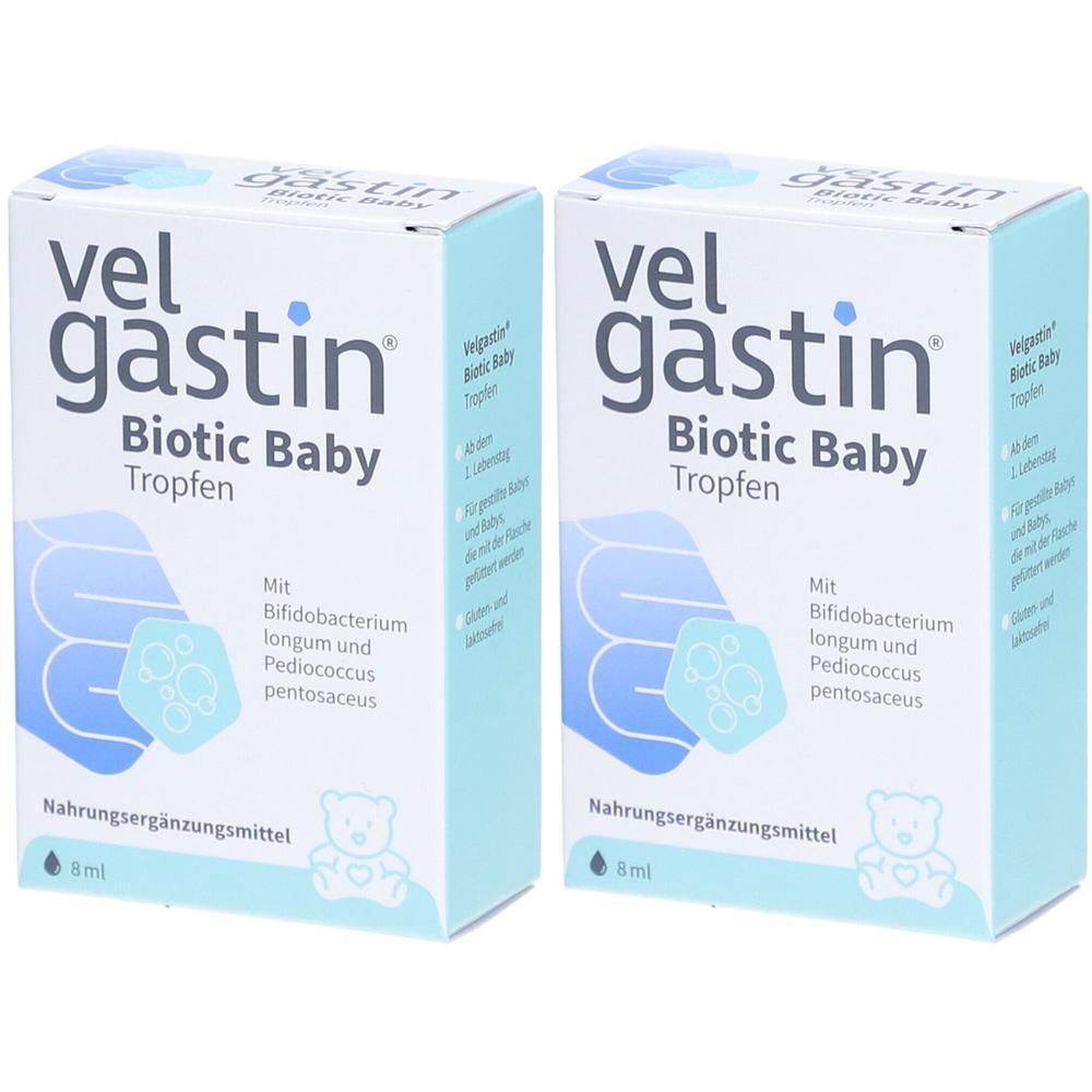 Velgastin Biotic Baby Tropfen 2x 2x8 ml zum Einnehmen