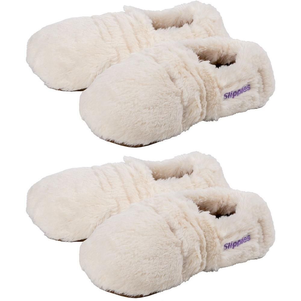 Warmies Slippies Schuhe Deluxe Gr.36-40 crem.plush 2x 2x1 St