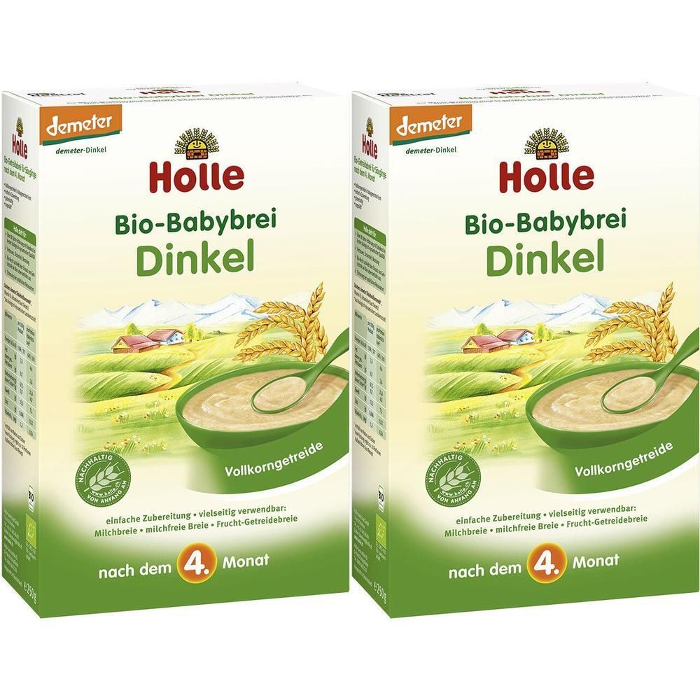 Holle Bio Babybrei Dinkel 2x 2x250 g Brei