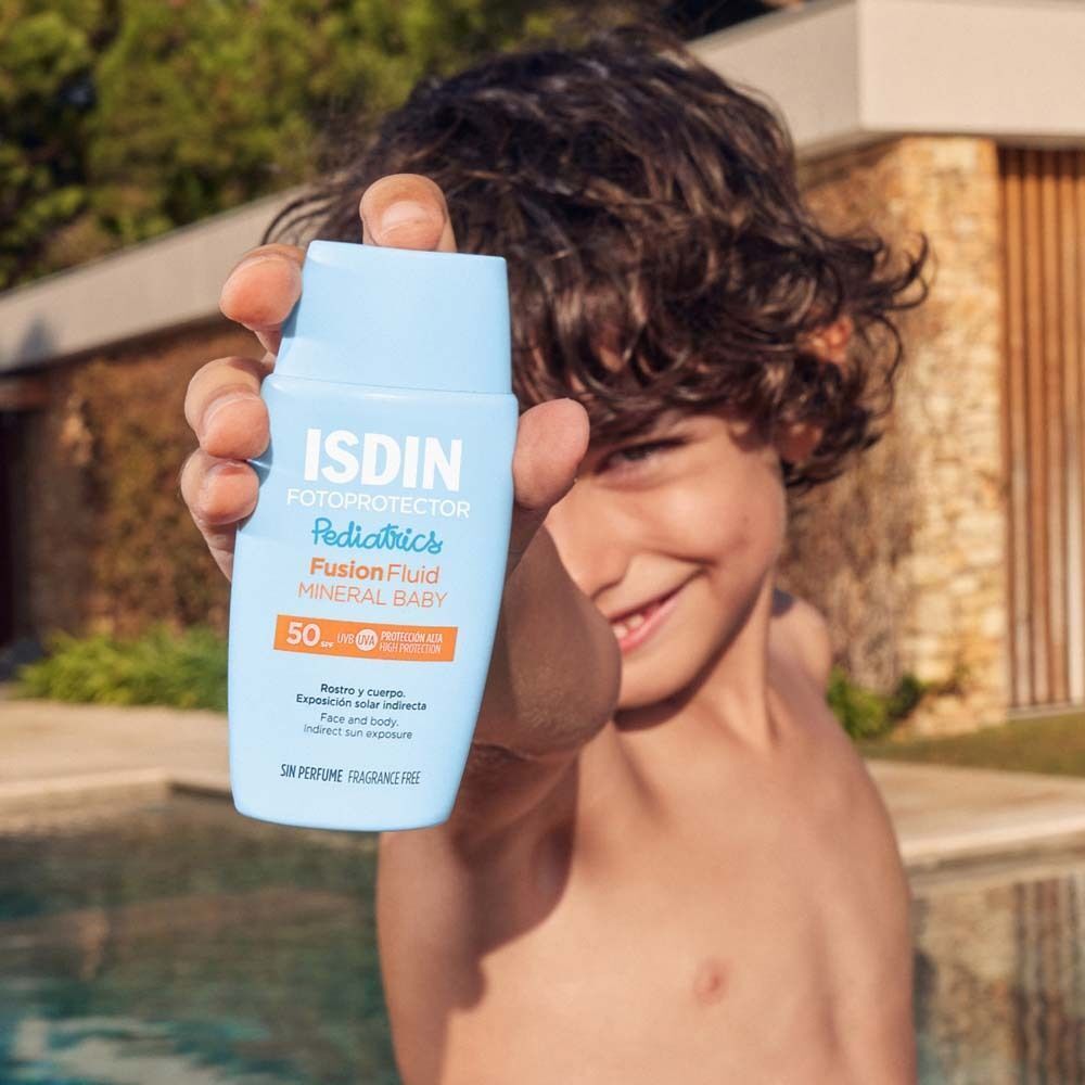 ISDIN Pediatrics Fusion Fluid Mineral Baby LSF50 mineralische Sonnencreme für Kinder und Babys