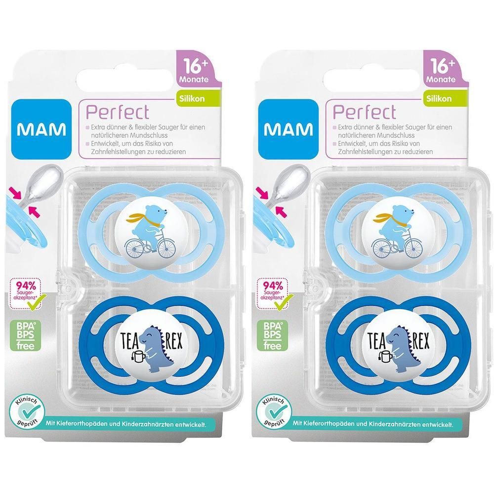 MAM Perfect Silikon 16+ Monate 2x 2x2 St