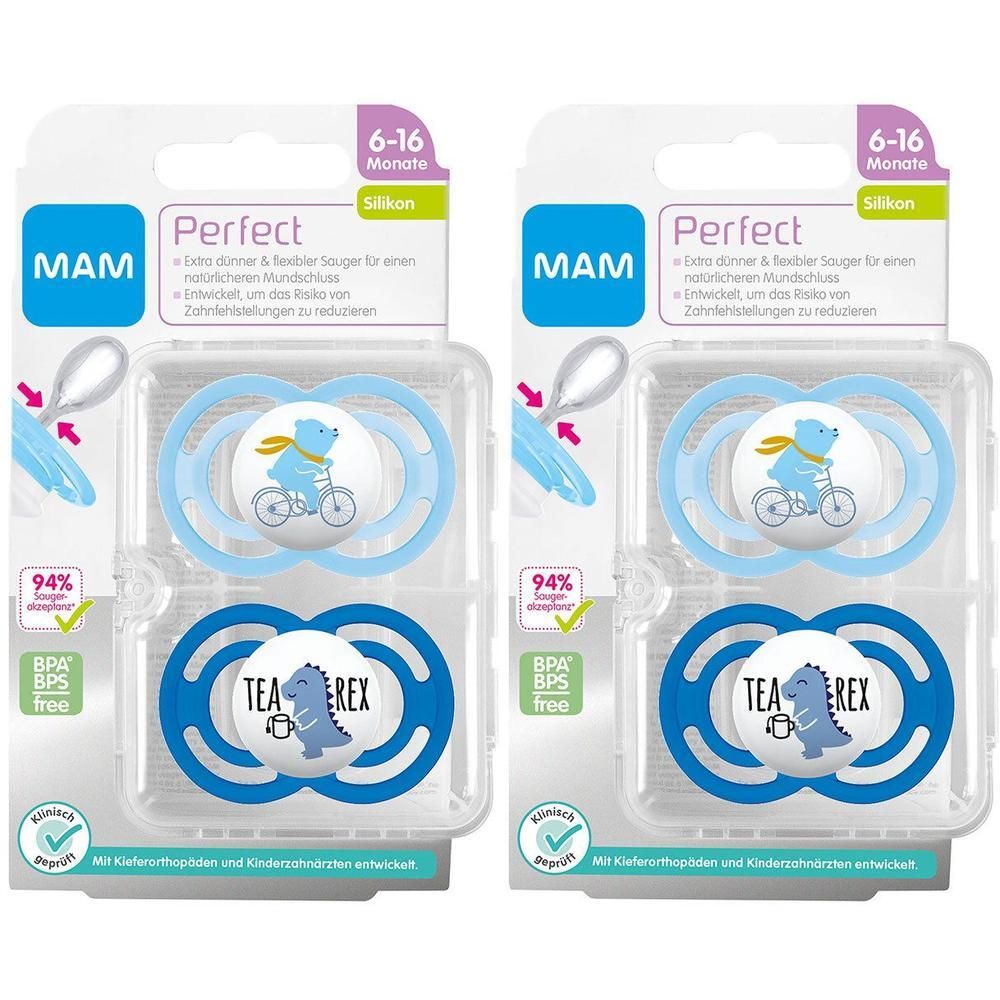 MAM Perfect Silikon Jun 16 Monate 2x 2x2 St