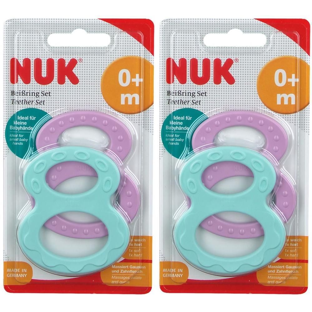 NUK Beißring-Set 2x 2x1 St