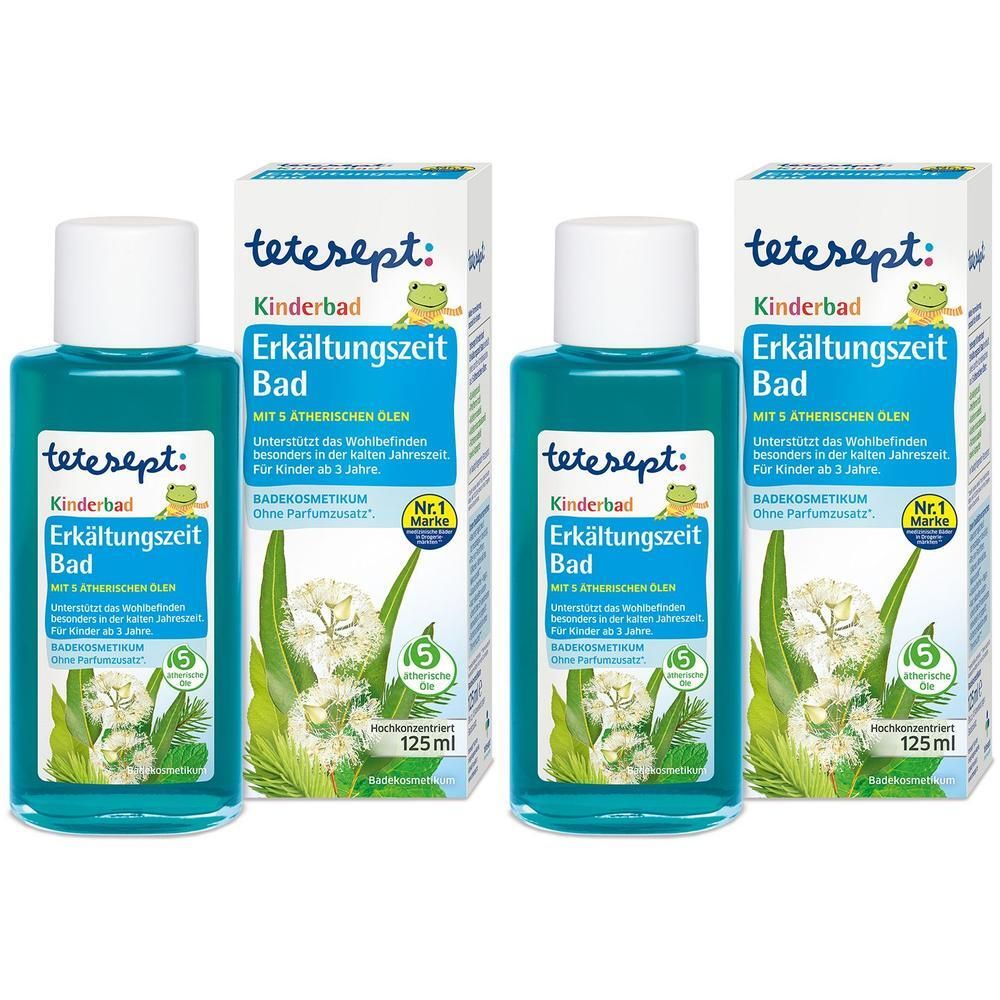 Tetesept Kinderbad Erkältungszeit Bad 2x 2x125 ml