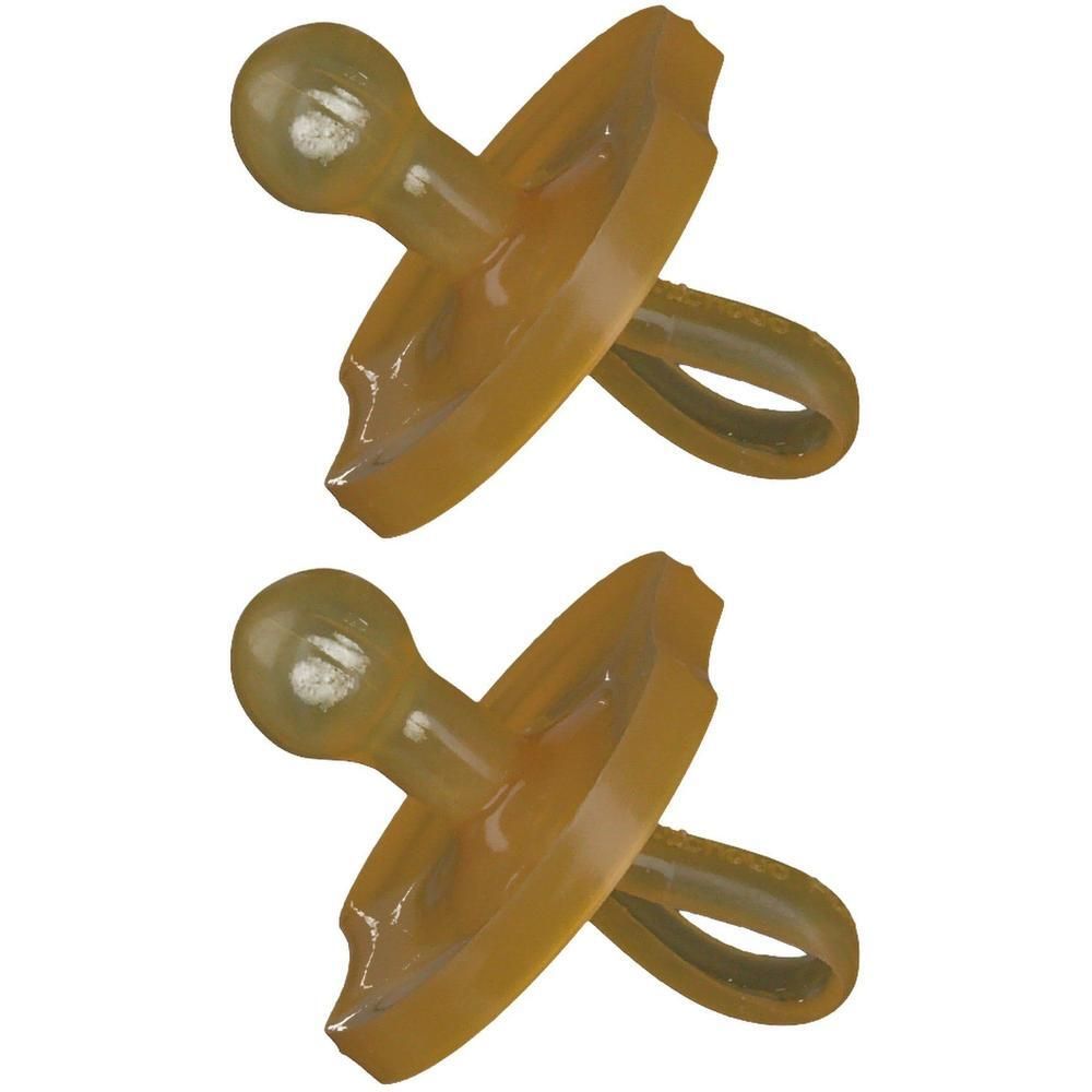 Beruhigungssauger 100% Naturkautsch.Gr.M 4-12 M. 2x 2x1 St