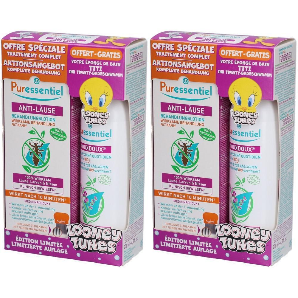 Anti-Läuse Set Warner Bros Lotion+Shampoo 2x 2x1 St Kombipackung
