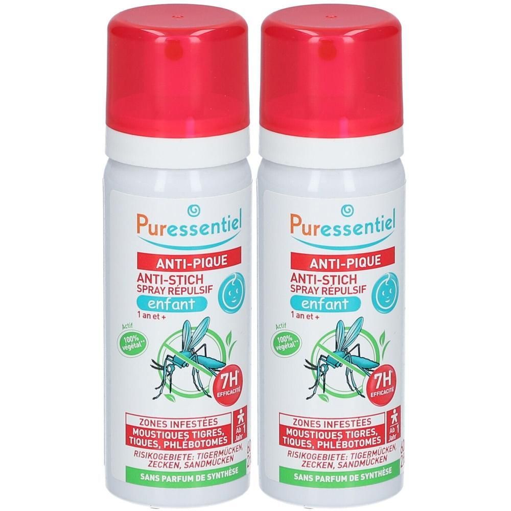 Puressentiel Anti-Stich Abwehrspray f.Babys ab 6M. 2x 2x60 ml Spray