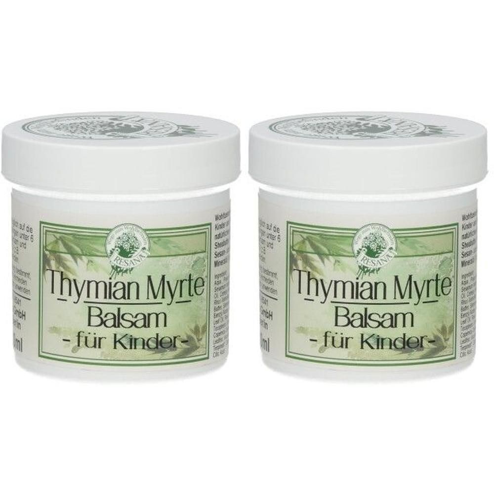 Thymian Myrte Balsam für Kinder Resana 2x 2x100 ml Creme