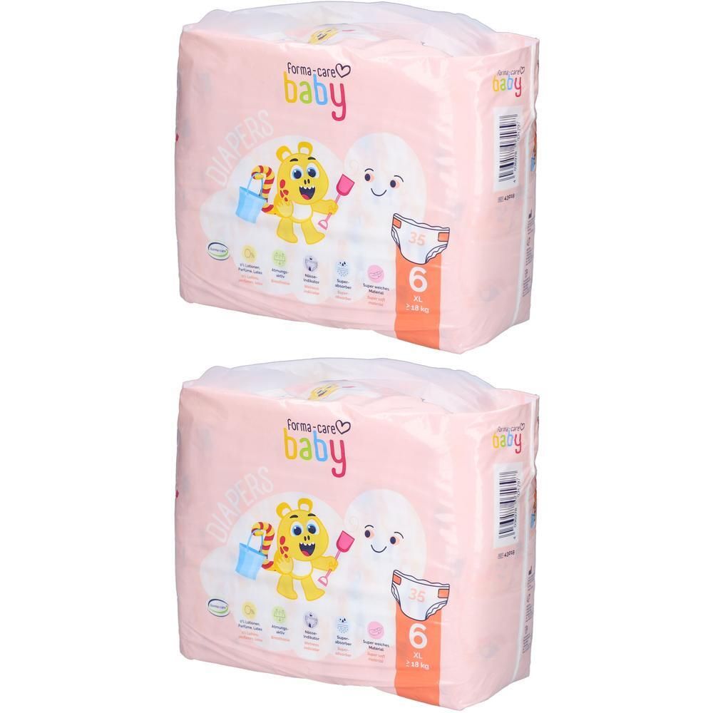 FORMA-care baby Diapers Windeln ab 18 kg XL 2x 2x35 St