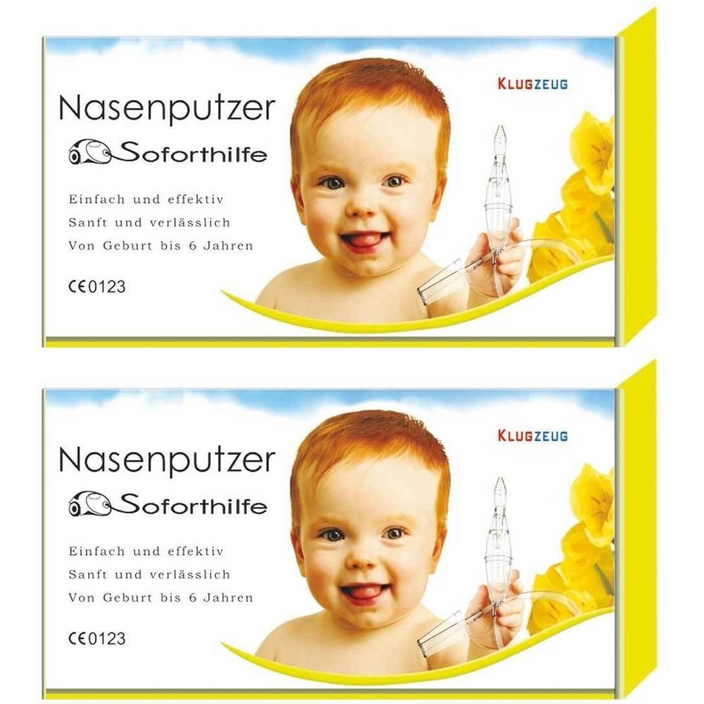 Klugzeug Nasenputzer Soforthilfe Nasensauger 2x 2x1 St