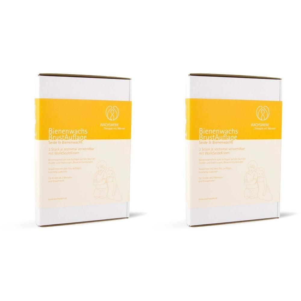 Bienenwachs Brustauflage Set 2x 2x1 St Folie