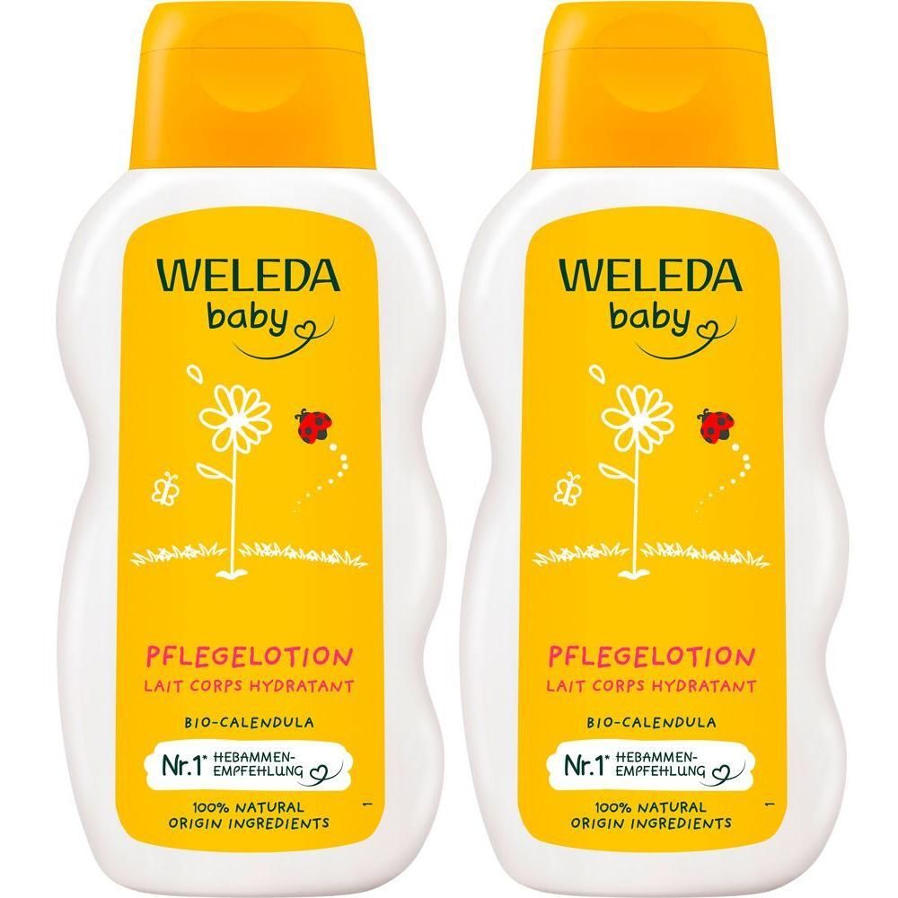 Weleda Calendula Pflegelotion 2x 2x200 ml Milch